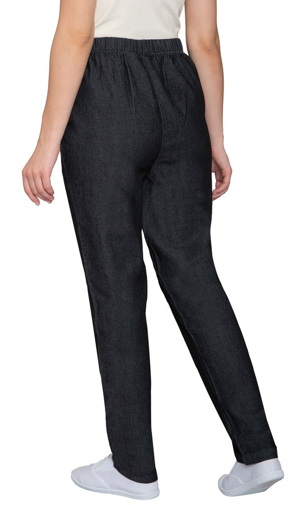 Women's Lightweight Pull-On Denim Jeans with Elastic Waist